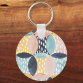 Abstract cirkelpatroon sleutelhanger (Voorkant)