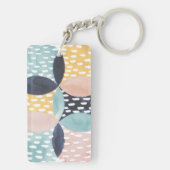 Abstract cirkelpatroon sleutelhanger (achterkant)