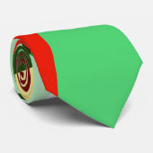 Abstract cirkelpatroon stropdas (Opgerold)