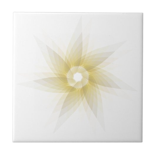 Abstract cirkelpatroon tegeltje (Voorkant)