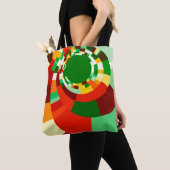 Abstract cirkelpatroon tote bag (Dichtbij)