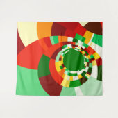 Abstract cirkelpatroon wandkleed (Voorkant (horizontaal))