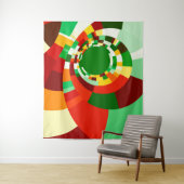 Abstract cirkelpatroon wandkleed (In situ)