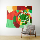 Abstract cirkelpatroon wandkleed (In Situ (horizontaal))