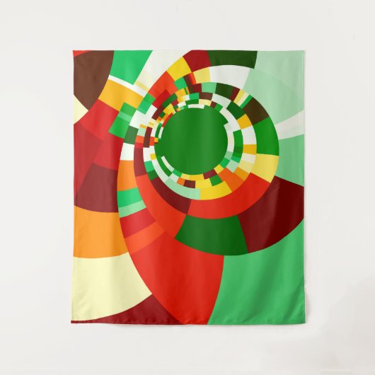 Abstract cirkelpatroon wandkleed (Voorkant)
