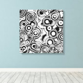 abstract cirkels omwikkeld canvas (Insitu (Houten vloer))