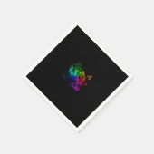 Abstract cirkelvormig papier servetten (Hoek)