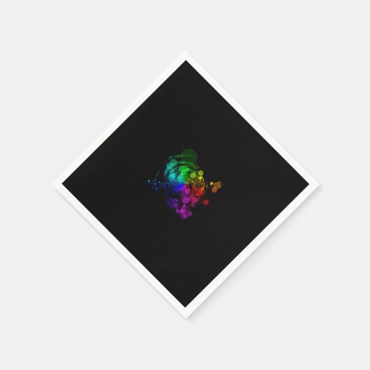 Abstract cirkelvormig papier servetten (Hoek)