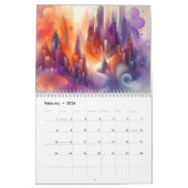 Abstract City Scape 12 Month Calendar Kalender (Feb 2026)