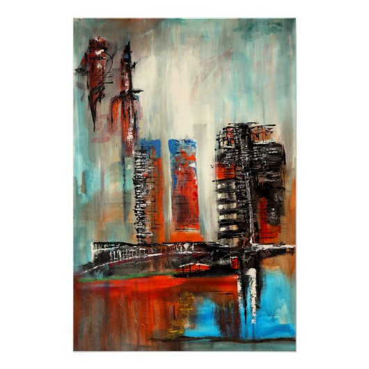 Abstract Cityscape Perfect Poster (Voorkant)