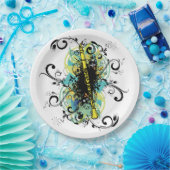 Abstract Clarinet Music Marching Band Theme Papieren Bordje (Feest)