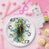 Abstract Clarinet Music Marching Band Theme Papieren Bordje (Feest)