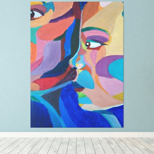 Abstract Classic Art Shape Canvas Afdruk (Insitu (Houten vloer))