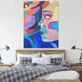 Abstract Classic Art Shape Canvas Afdruk (Insitu (Slaapkamer))