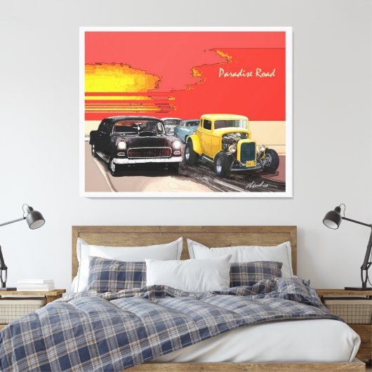 Abstract Classic Art Shape Canvas Afdruk (Insitu (Slaapkamer))