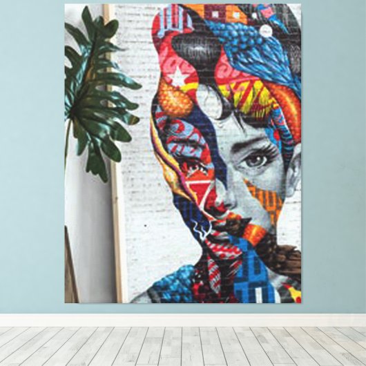 Abstract Classic Art Shape Canvas Afdruk (Insitu (Houten vloer))