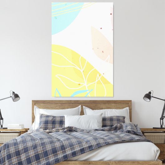 Abstract Classic Art Shape Canvas Afdruk (Insitu (Slaapkamer))