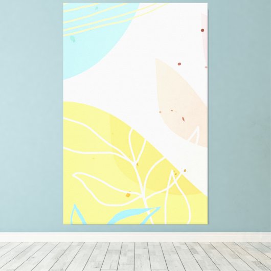 Abstract Classic Art Shape Canvas Afdruk (Insitu (Houten vloer))