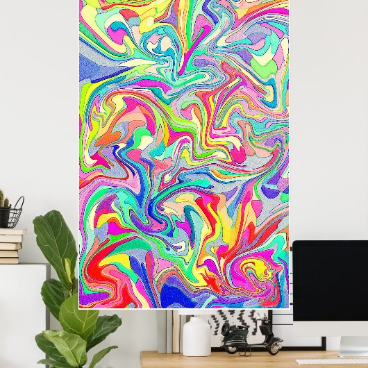 Abstract Classic Art Shape Poster (Thuiskantoor)