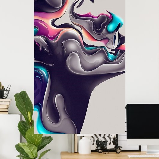 Abstract Classic Art Shape Poster (Thuiskantoor)