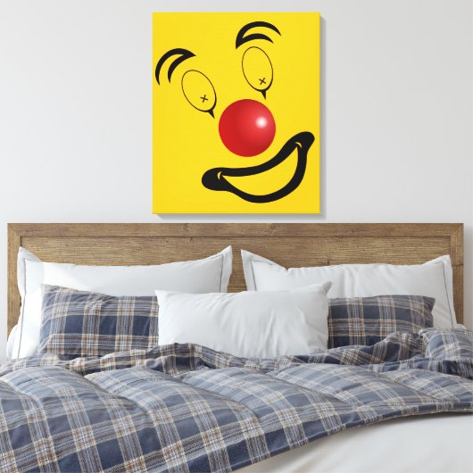 Abstract Clown Gesicht Canvas Afdruk (Insitu (Slaapkamer))