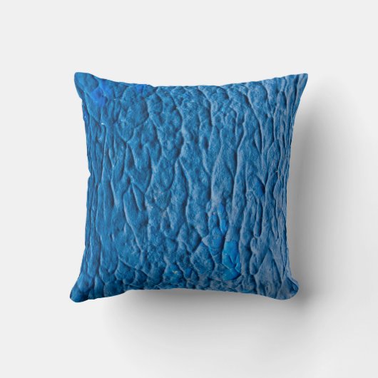 Abstract Cobalt Blue Textured Wall with Impasto Pa Kussen (Achterkant)