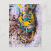 abstract collage met cirkels briefkaart (Voorkant)