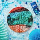 Abstract collage papier bord gerecycled plastic (Feest)