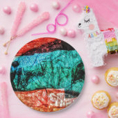 Abstract collage papier bord gerecycled plastic (Feest)