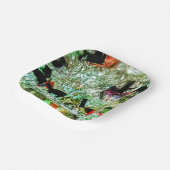 Abstract collage papier bord gerecycled plastic (Gebogen)