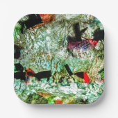 Abstract collage papier bord gerecycled plastic (Voorkant)