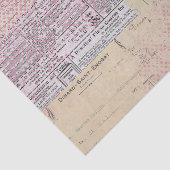 Abstract Collage Roze Tissuepapier (Detail)