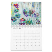 Abstract Collectie kalender vloeibare kunst schild (Jan 2027)