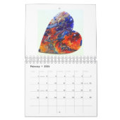 Abstract Collectie kalender vloeibare kunst schild (Feb 2026)