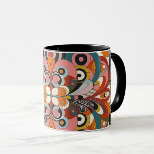 abstract color kluis mug mok (Voorkant rechts)