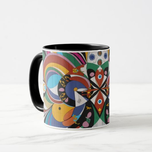 abstract color kluis mug mok (Voorkant links)