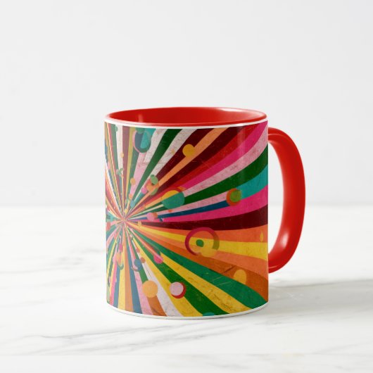 abstract color kluis mug mok (Voorkant rechts)