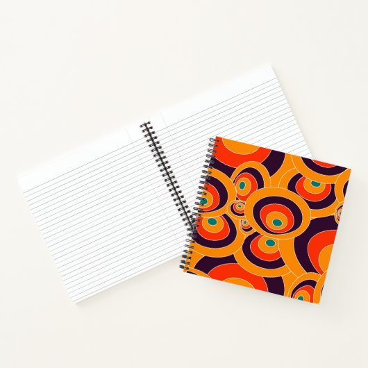 Abstract Color Ovals Notebook – Modern Geometric Notitieboek (Binnen)