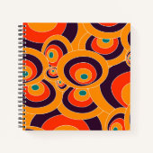 Abstract Color Ovals Notebook – Modern Geometric Notitieboek (Voorkant)
