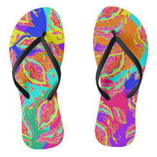 abstract,color,pattern, indian,mandala,pink; teenslippers