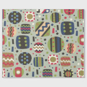 abstract color pattern textiles, interior designli cadeaupapier (Vlak)