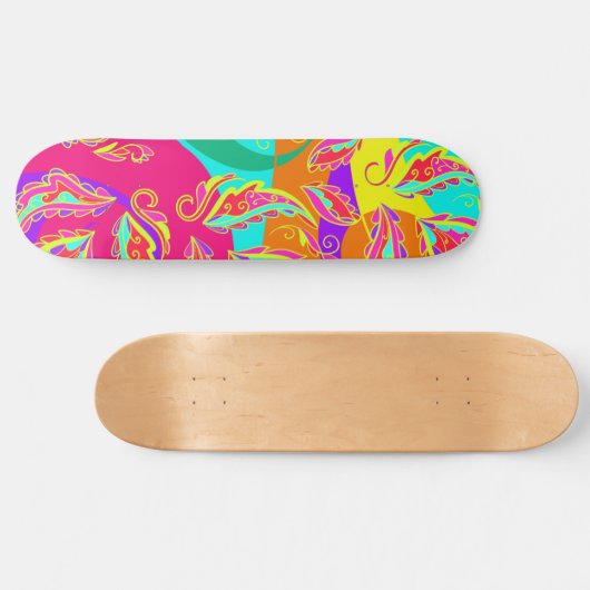 abstract color patterus persoonlijk skateboard (Horizontaal)