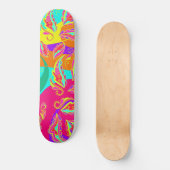 abstract color patterus persoonlijk skateboard (Voorkant)