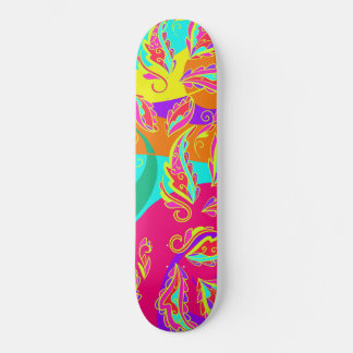 abstract color patterus persoonlijk skateboard