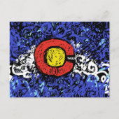 Abstract Colorado Vlag Briefkaart (Voorkant)