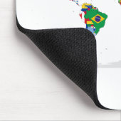 Abstract Colored World Map Muismat (Hoek)
