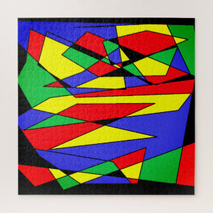 Abstract Colorful Art Mixed Legpuzzel