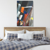 Abstract Colorful Cityscape Canvas Afdruk (Insitu (Slaapkamer))