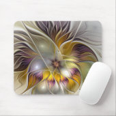 Abstract Colorful Fantasy Flower Modern Fractal Muismat (Met muis)