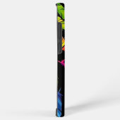 Abstract colorful feather explosion samsung galaxy hoesje (Rechterkant)